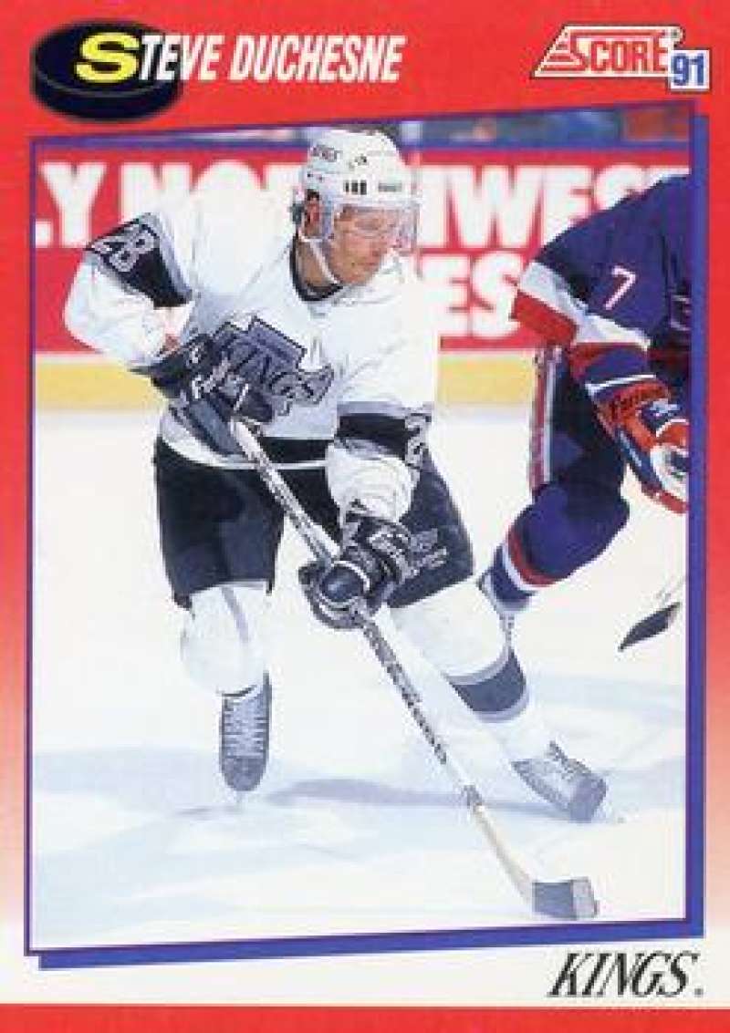 1991-92 Score Canadian Bilingual #205 Steve Duchesne Los Angeles Kings Image 1