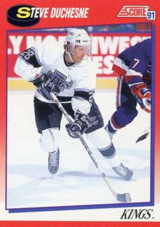 1991-92 Score Canadian Bilingual #205 Steve Duchesne  Los Angeles Kings  Image 1