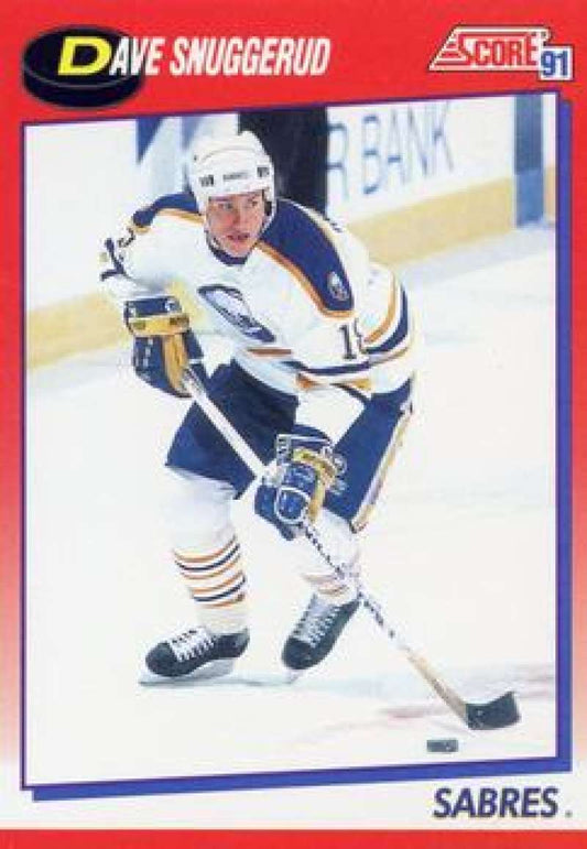 1991-92 Score Canadian Bilingual #206 Dave Snuggerud  Buffalo Sabres  Image 1