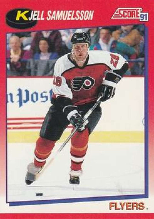 1991-92 Score Canadian Bilingual #207 Kjell Samuelsson  Philadelphia Flyers  Image 1