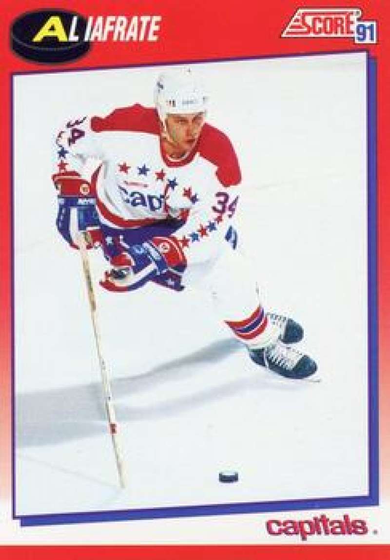 1991-92 Score Canadian Bilingual #209 Al Iafrate Washington Capitals Image 1