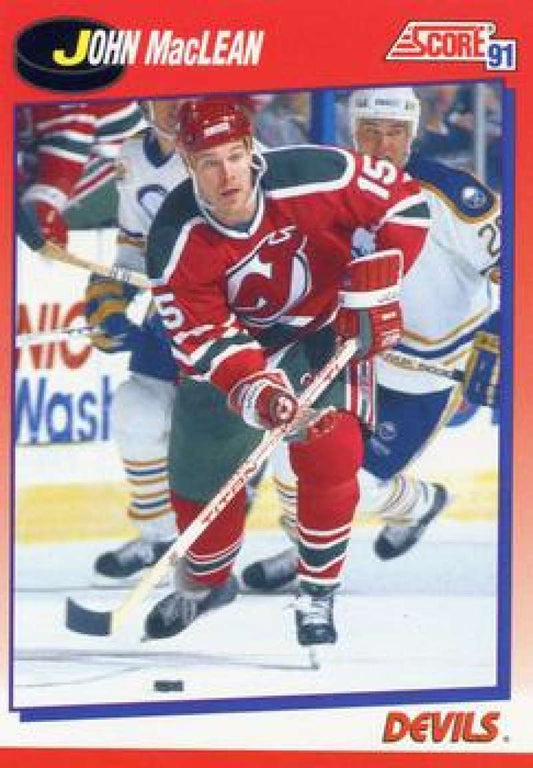 1991-92 Score Canadian Bilingual #210 John MacLean  New Jersey Devils  Image 1
