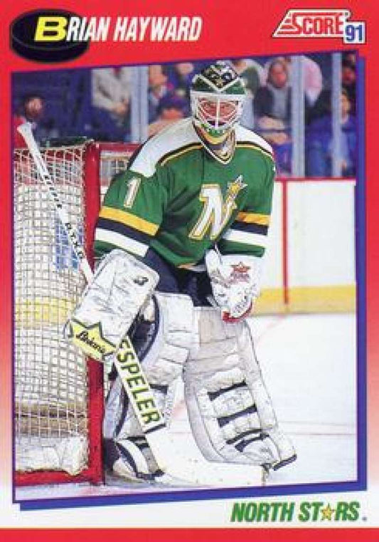 1991-92 Score Canadian Bilingual #211 Brian Hayward  Minnesota North Stars  Image 1