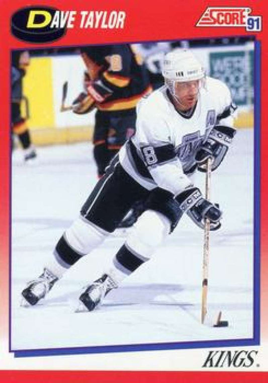 1991-92 Score Canadian Bilingual #214 Dave Taylor  Los Angeles Kings  Image 1