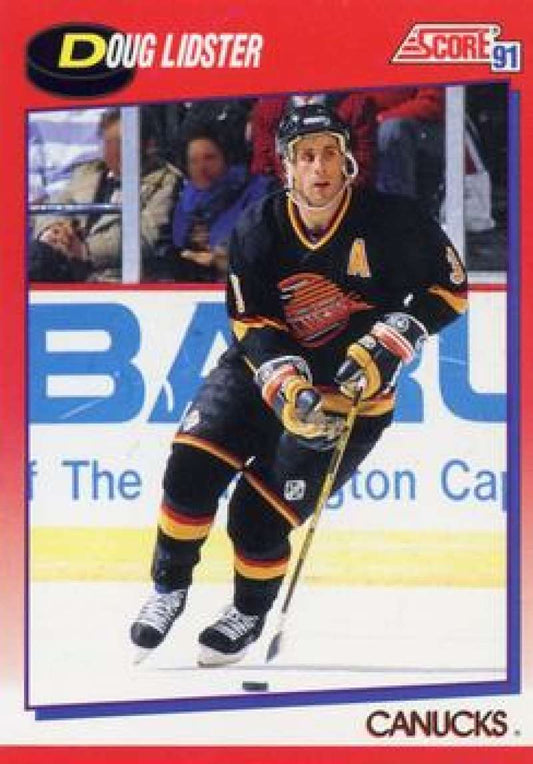 1991-92 Score Canadian Bilingual #215 Doug Lidster  Vancouver Canucks  Image 1