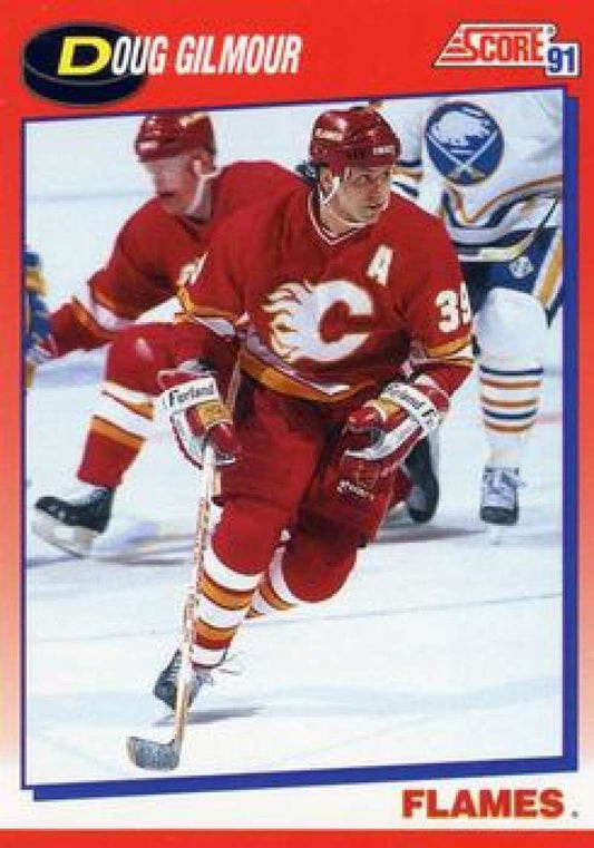 1991-92 Score Canadian Bilingual #218 Doug Gilmour  Calgary Flames  Image 1