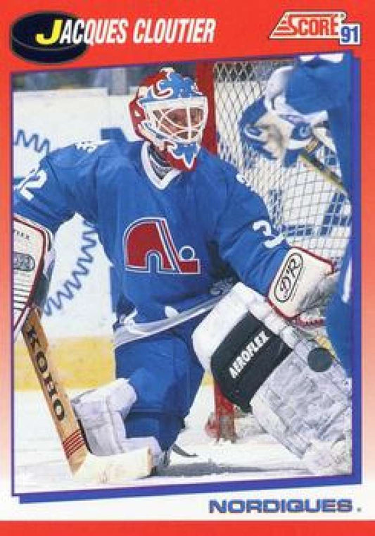 1991-92 Score Canadian Bilingual #236 Jacques Cloutier  Quebec Nordiques  Image 1