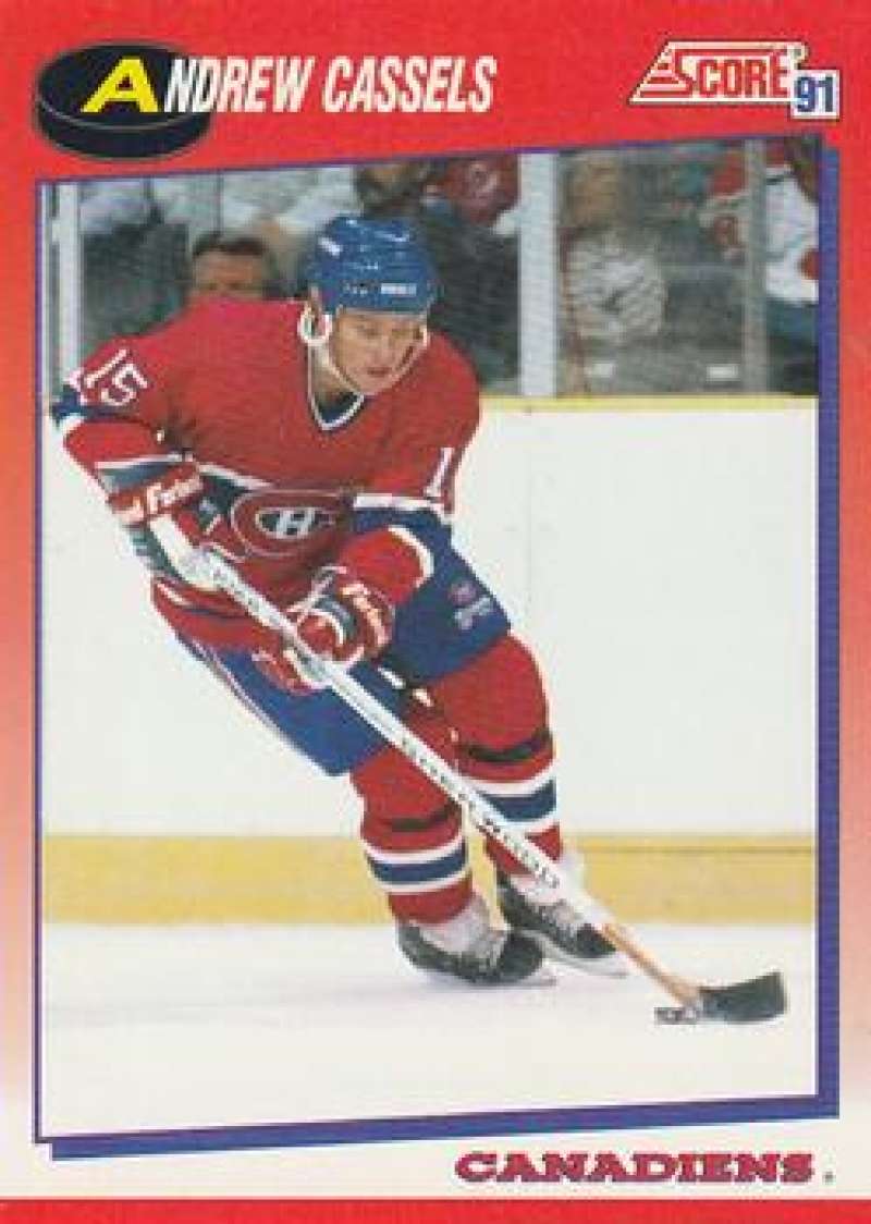 1991-92 Score Canadian Bilingual #238 Andrew Cassels Montreal Canadiens Image 1