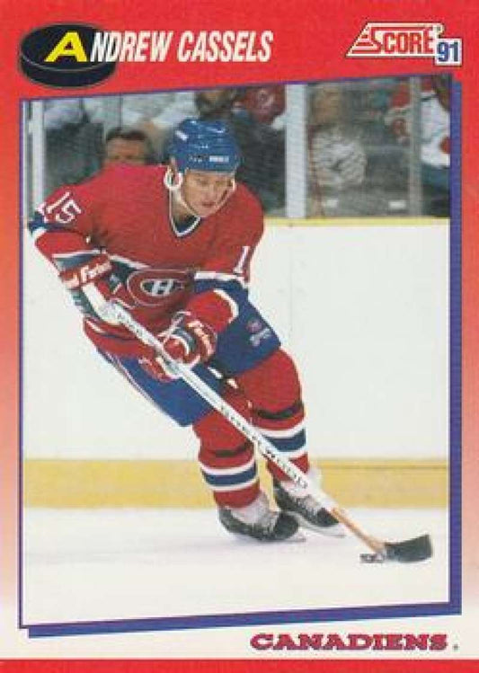 1991-92 Score Canadian Bilingual #238 Andrew Cassels  Montreal Canadiens  Image 1