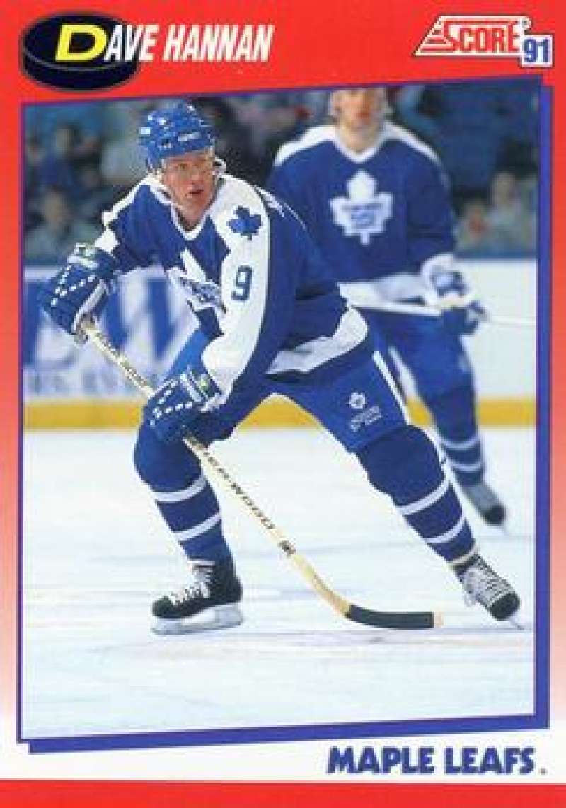 1991-92 Score Canadian Bilingual #241 Dave Hannan Toronto Maple Leafs Image 1