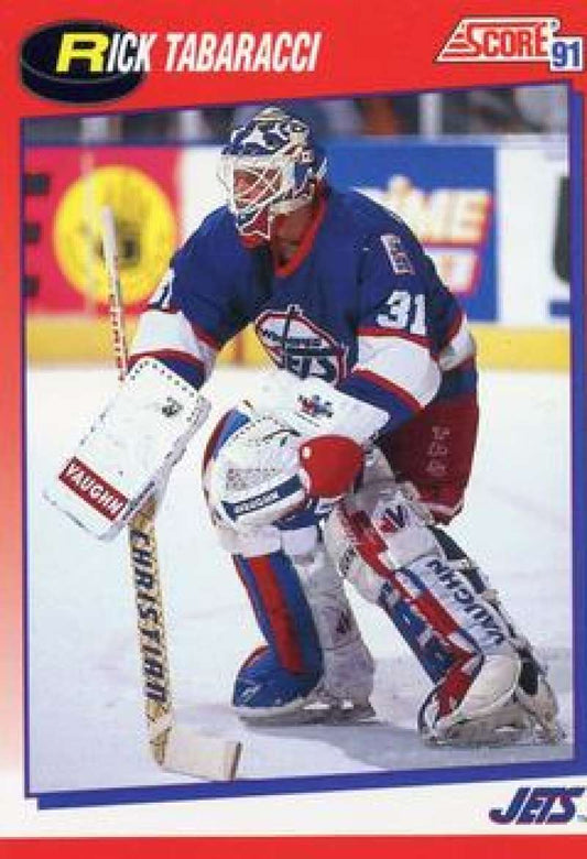 1991-92 Score Canadian Bilingual #244 Rick Tabaracci  Winnipeg Jets  Image 1