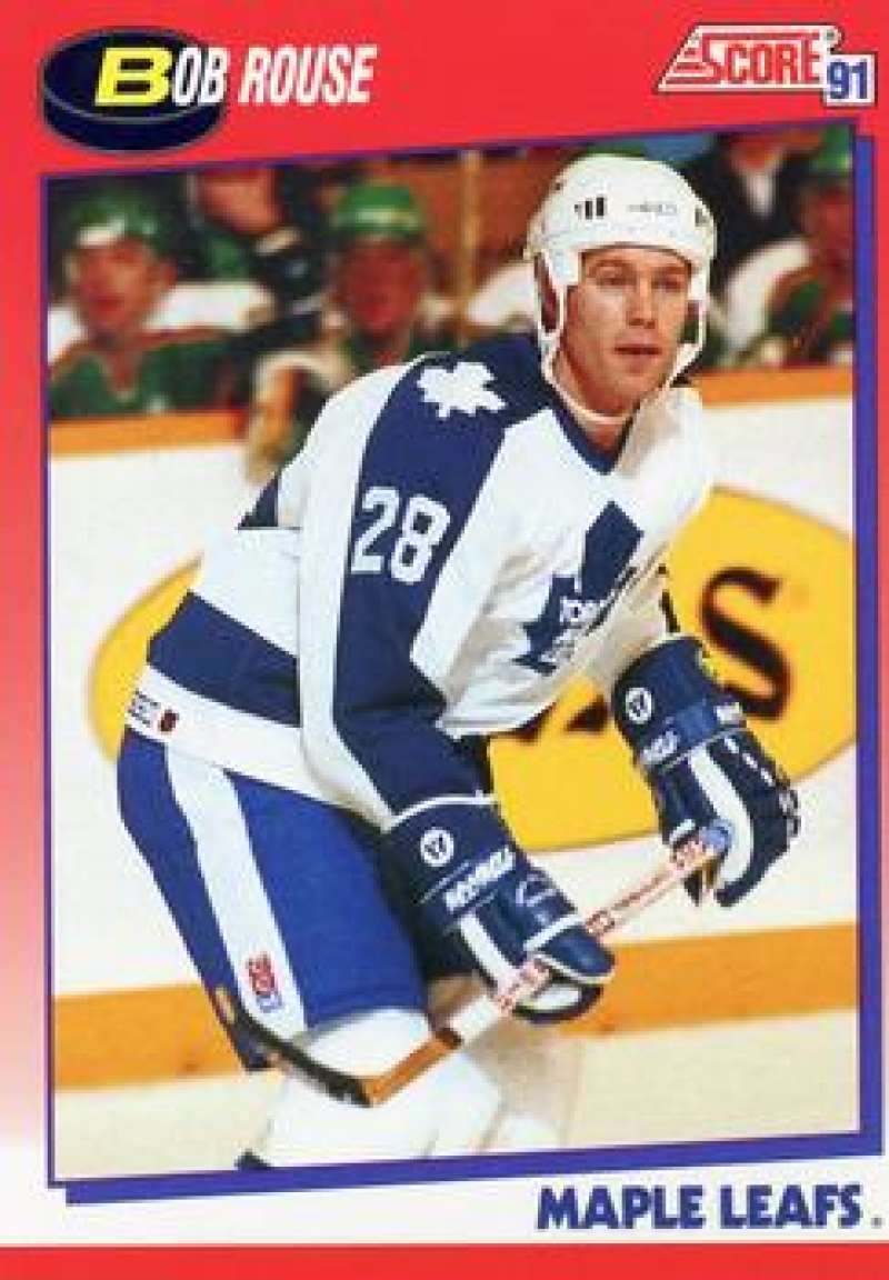 1991-92 Score Canadian Bilingual #246 Bob Rouse Toronto Maple Leafs Image 1