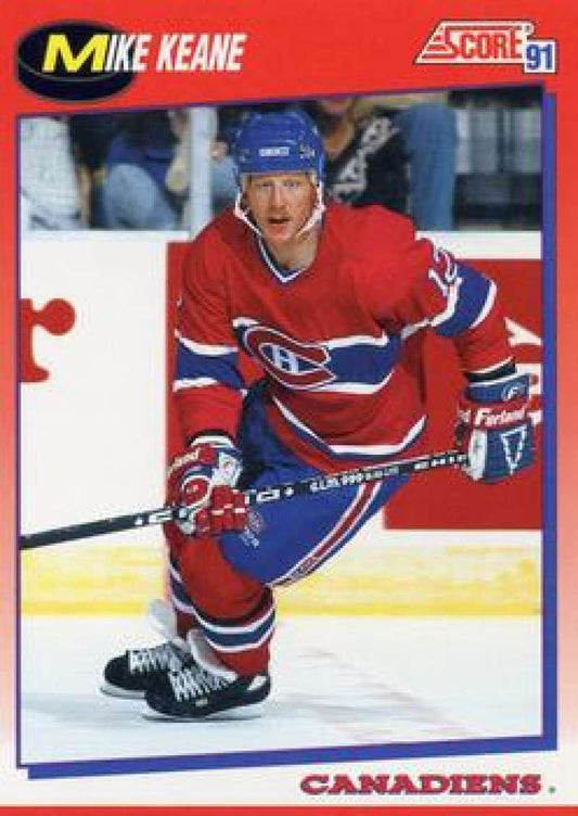 1991-92 Score Canadian Bilingual #251 Mike Keane  Montreal Canadiens  Image 1
