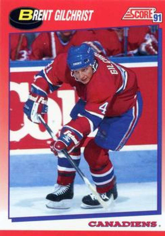 1991-92 Score Canadian Bilingual #259 Brent Gilchrist  Montreal Canadiens  Image 1