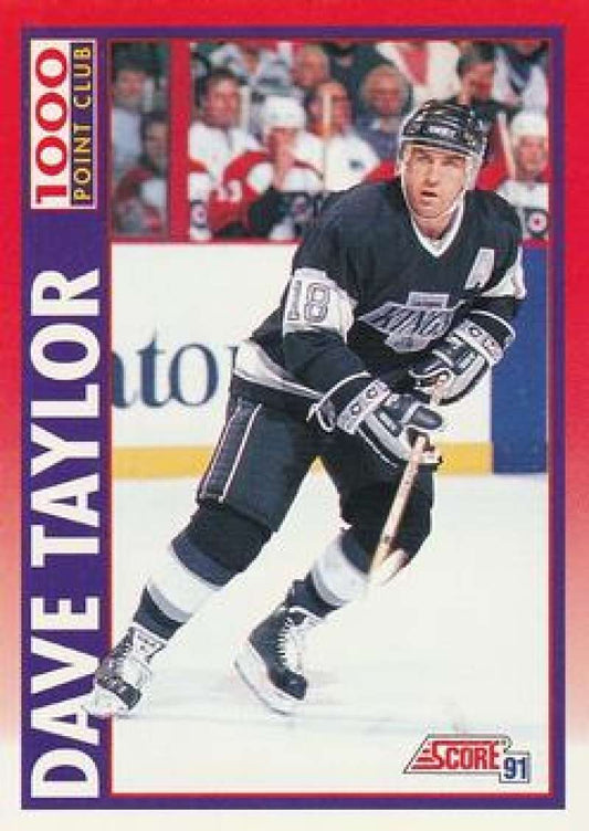 1991-92 Score Canadian Bilingual #264 Dave Taylor  Los Angeles Kings  Image 1