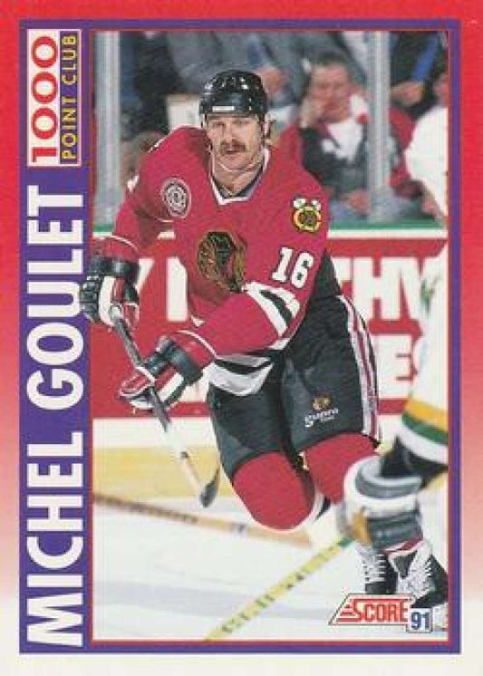 1991-92 Score Canadian Bilingual #265 Michel Goulet  Chicago Blackhawks  Image 1
