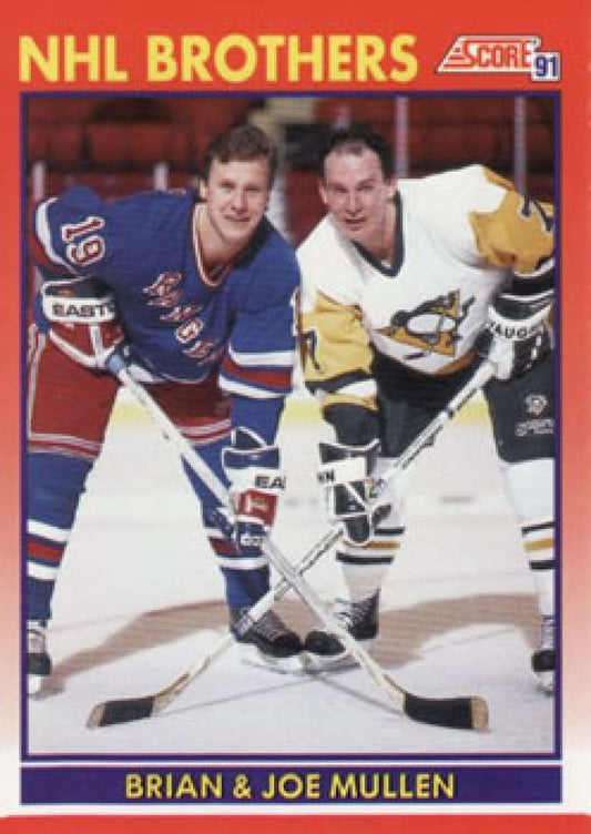 1991-92 Score Canadian Bilingual #269 Brian Mullen/Joe Mullen   Image 1