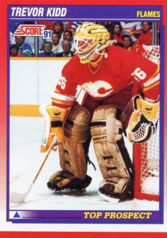 1991-92 Score Canadian Bilingual #271 Trevor Kidd  Calgary Flames  Image 1