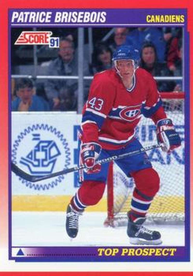 1991-92 Score Canadian Bilingual #272 Patrice Brisebois Montreal Canadiens Image 1