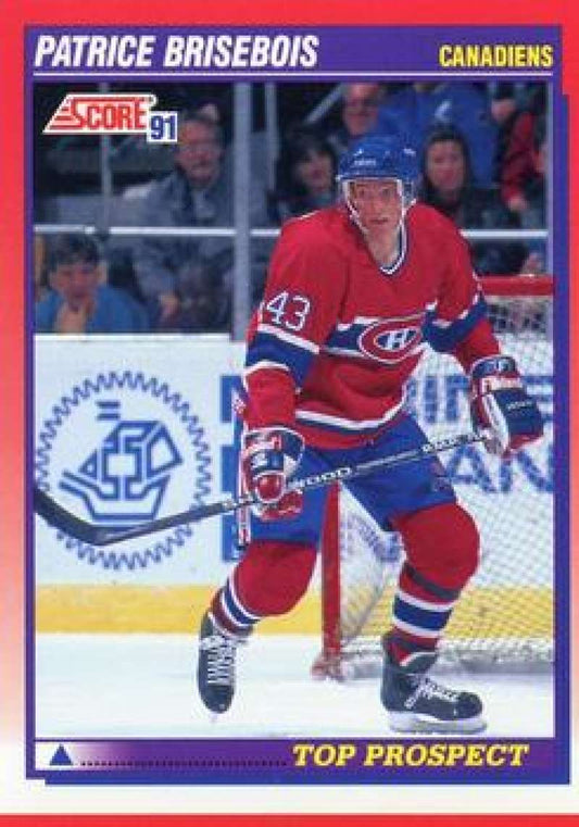 1991-92 Score Canadian Bilingual #272 Patrice Brisebois  Montreal Canadiens  Image 1
