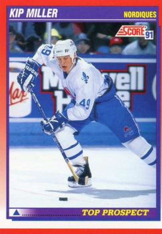 1991-92 Score Canadian Bilingual #274 Kip Miller TP  Quebec Nordiques  Image 1
