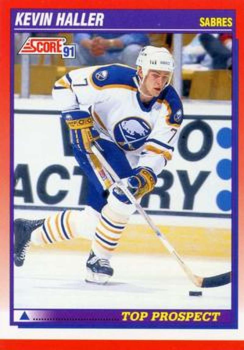 1991-92 Score Canadian Bilingual #276 Kevin Haller RC Rookie Buffalo Sabres Image 1