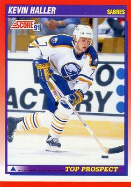 1991-92 Score Canadian Bilingual #276 Kevin Haller  RC Rookie Buffalo Sabres  Image 1