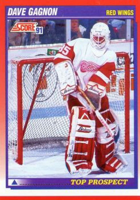 1991-92 Score Canadian Bilingual #277 Dave Gagnon TP  Detroit Red Wings  Image 1