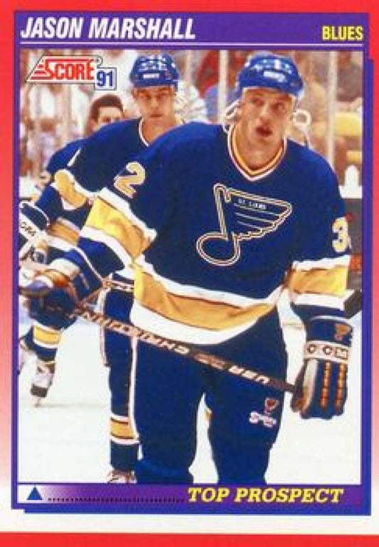 1991-92 Score Canadian Bilingual #278 Jason Marshall TP  St. Louis Blues  Image 1