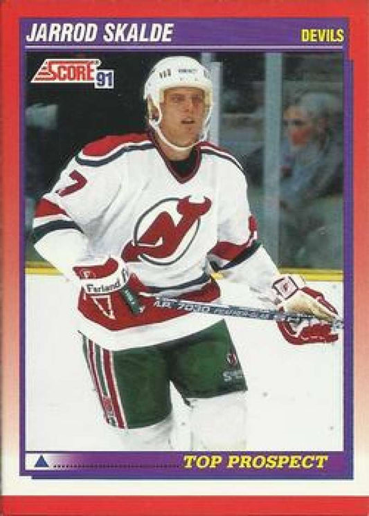 1991-92 Score Canadian Bilingual #282 Jarrod Skalde  RC Rookie Devils  Image 1