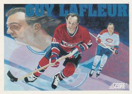 1991-92 Score Canadian Bilingual #291 Guy Lafleur   Image 1