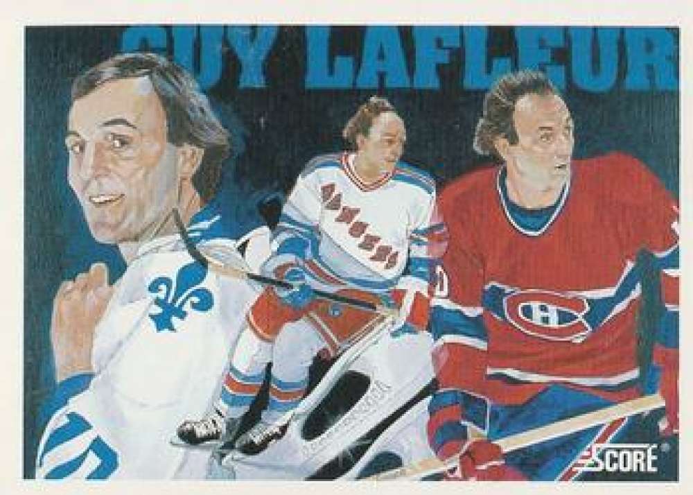1991-92 Score Canadian Bilingual #293 Guy Lafleur Image 1