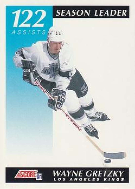 1991-92 Score Canadian Bilingual #295 Wayne Gretzky LL  Los Angeles Kings  Image 1