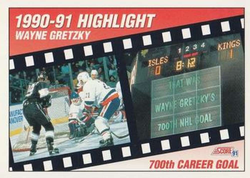 1991-92 Score Canadian Bilingual #303 Wayne Gretzky Los Angeles Kings Image 1