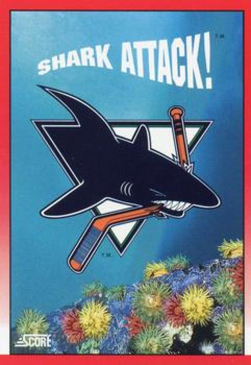 1991-92 Score Canadian Bilingual #304 San Jose Sharks Logo San Jose Sharks Image 1