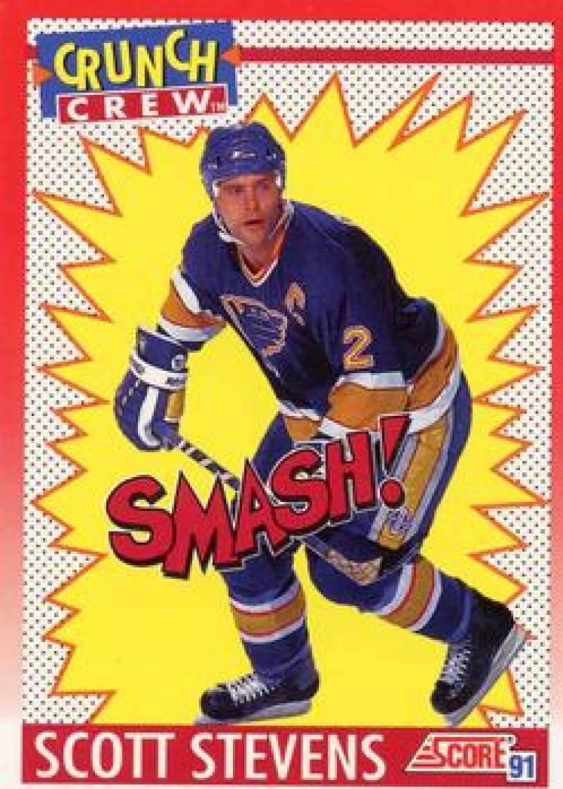 1991-92 Score Canadian Bilingual #307 Scott Stevens Image 1