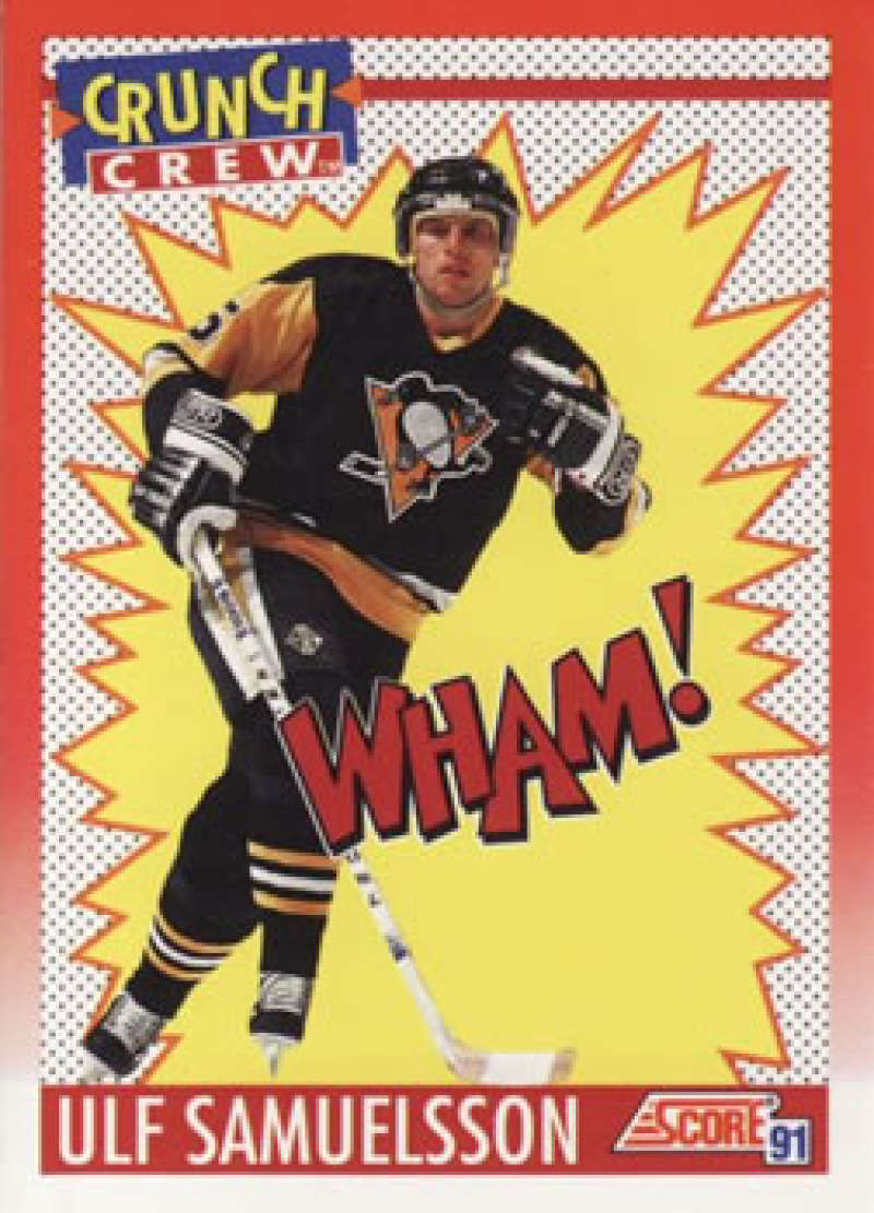 1991-92 Score Canadian Bilingual #308 Ulf Samuelsson Pittsburgh Penguins Image 1