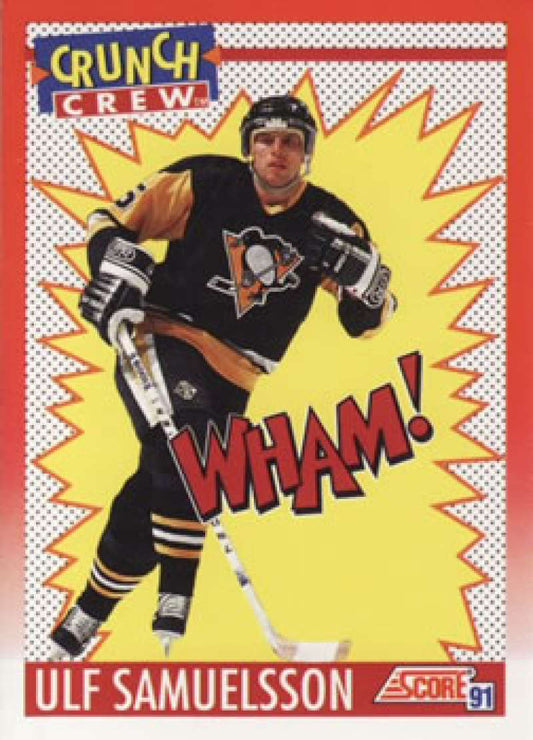 1991-92 Score Canadian Bilingual #308 Ulf Samuelsson  Pittsburgh Penguins  Image 1