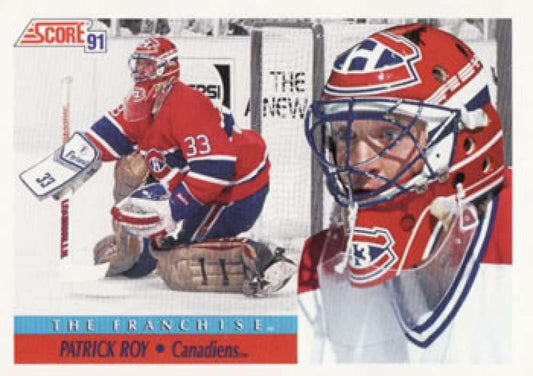 1991-92 Score Canadian Bilingual #314 Patrick Roy  Montreal Canadiens  Image 1
