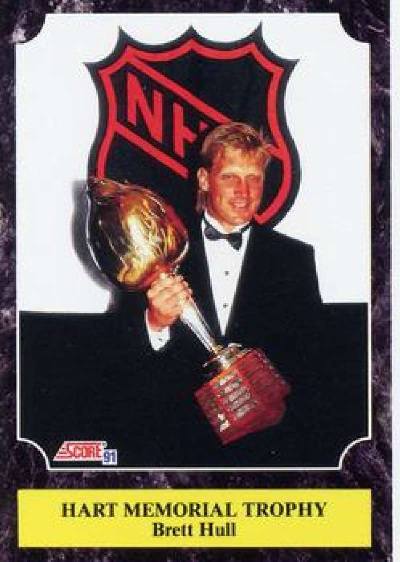 1991-92 Score Canadian Bilingual #318 Brett Hull St. Louis Blues Image 1