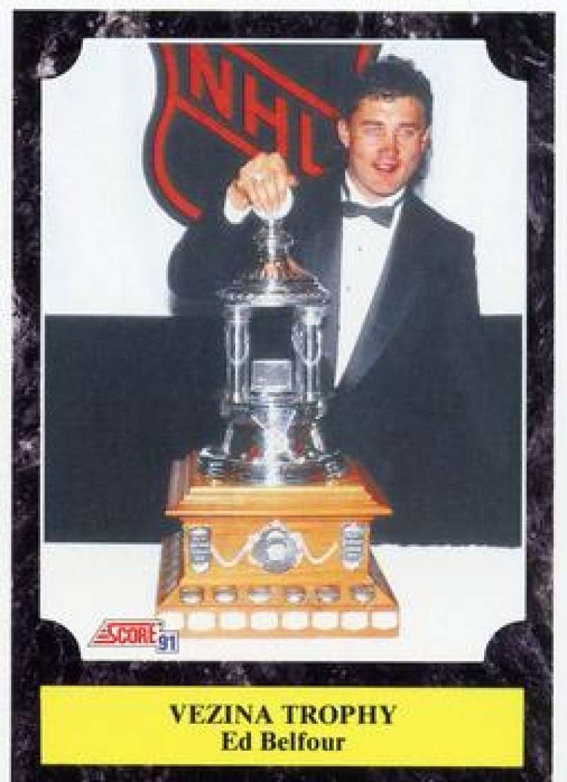 1991-92 Score Canadian Bilingual #321 Ed Belfour Chicago Blackhawks Image 1