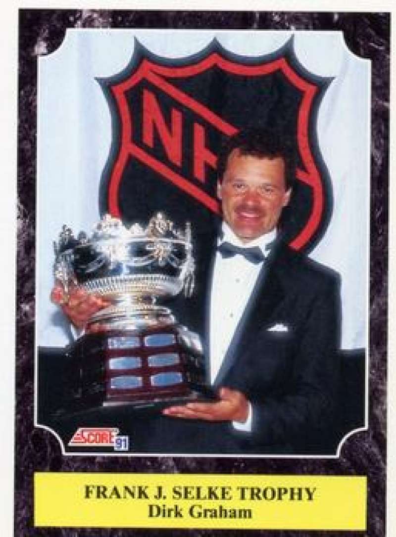 1991-92 Score Canadian Bilingual #322 Dirk Graham Chicago Blackhawks Image 1