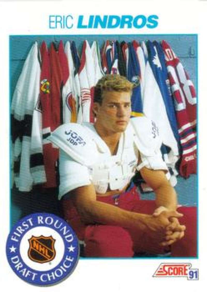 1991-92 Score Canadian Bilingual #329 Eric Lindros Image 1