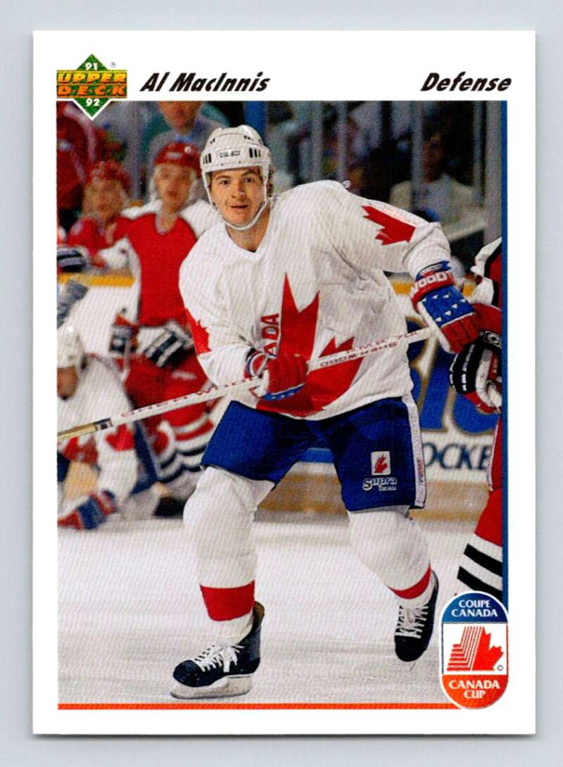 1991-92 Upper Deck #8 Al MacInnis Calgary Flames Image 1
