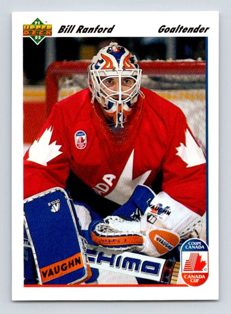 1991-92 Upper Deck #10 Bill Ranford Edmonton Oilers Image 1