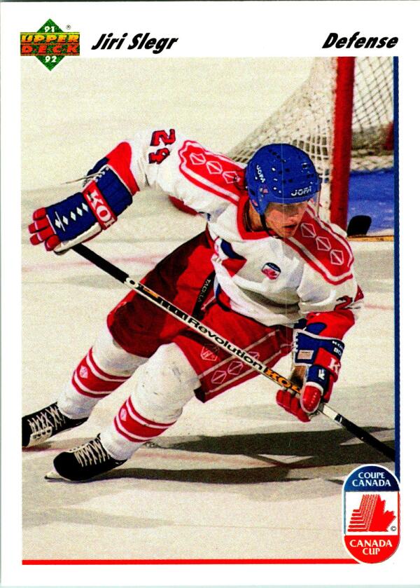 1991-92 Upper Deck #18 Jiri Slegr RC Rookie Image 1