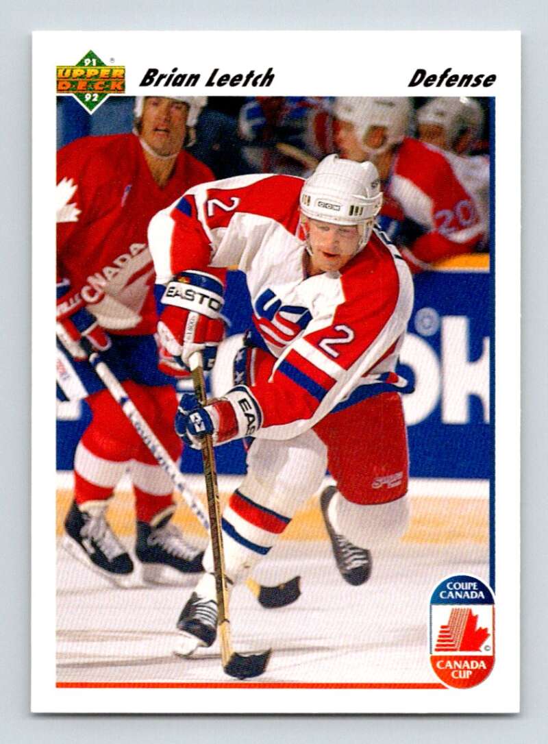 1991-92 Upper Deck #35 Brian Leetch New York Rangers Image 1