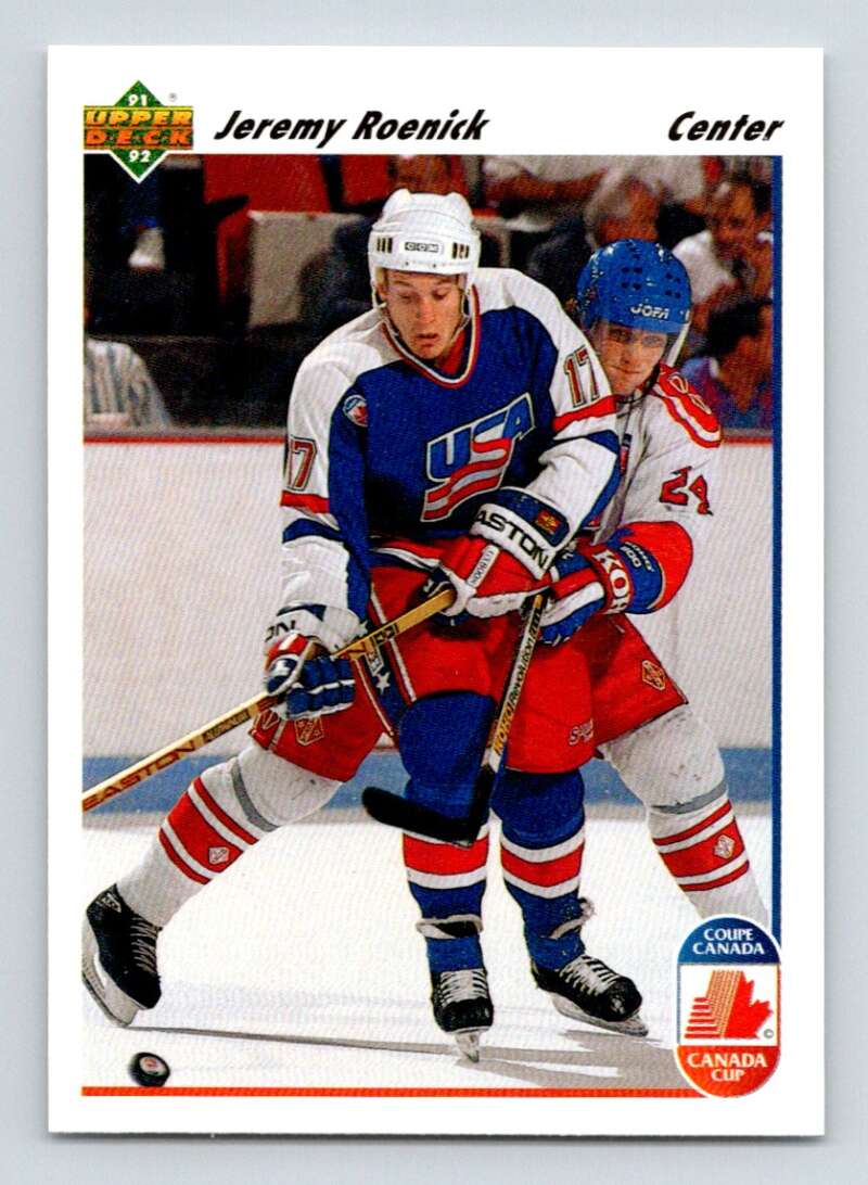 1991-92 Upper Deck #36 Jeremy Roenick Chicago Blackhawks Image 1