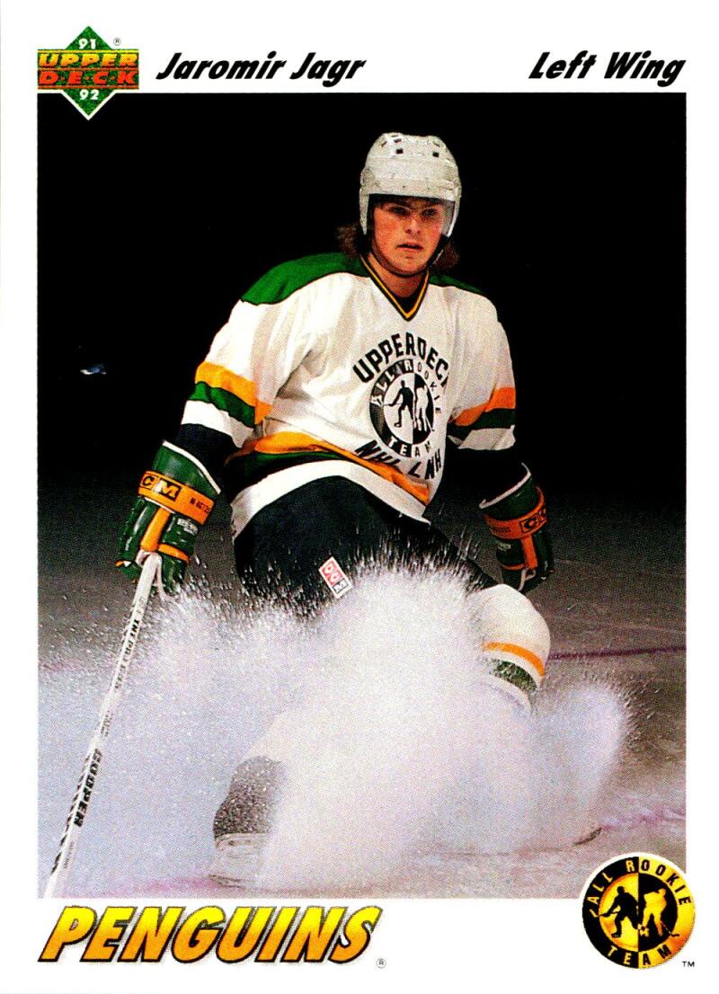 1991-92 Upper Deck #42 Jaromir Jagr ART Pittsburgh Penguins Image 1