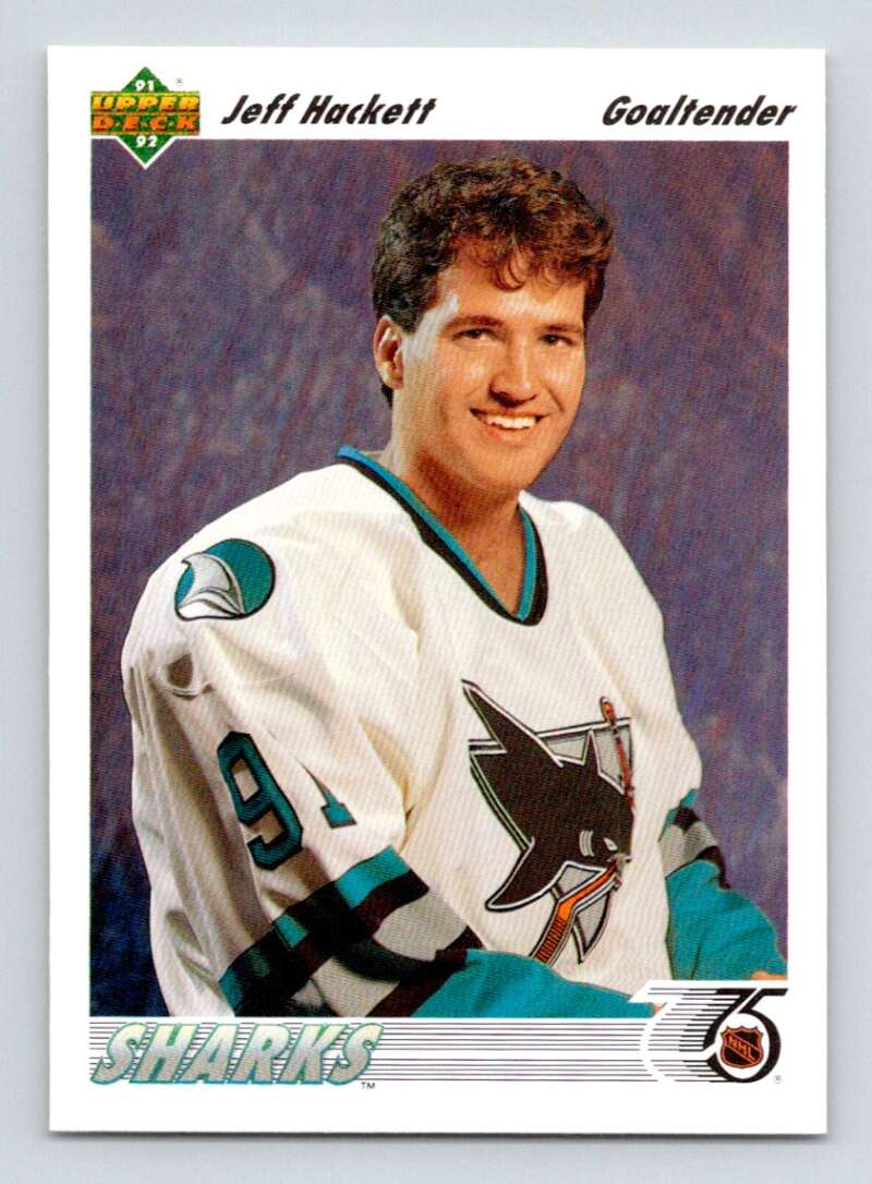 1991-92 Upper Deck #58 Jeff Hackett Image 1